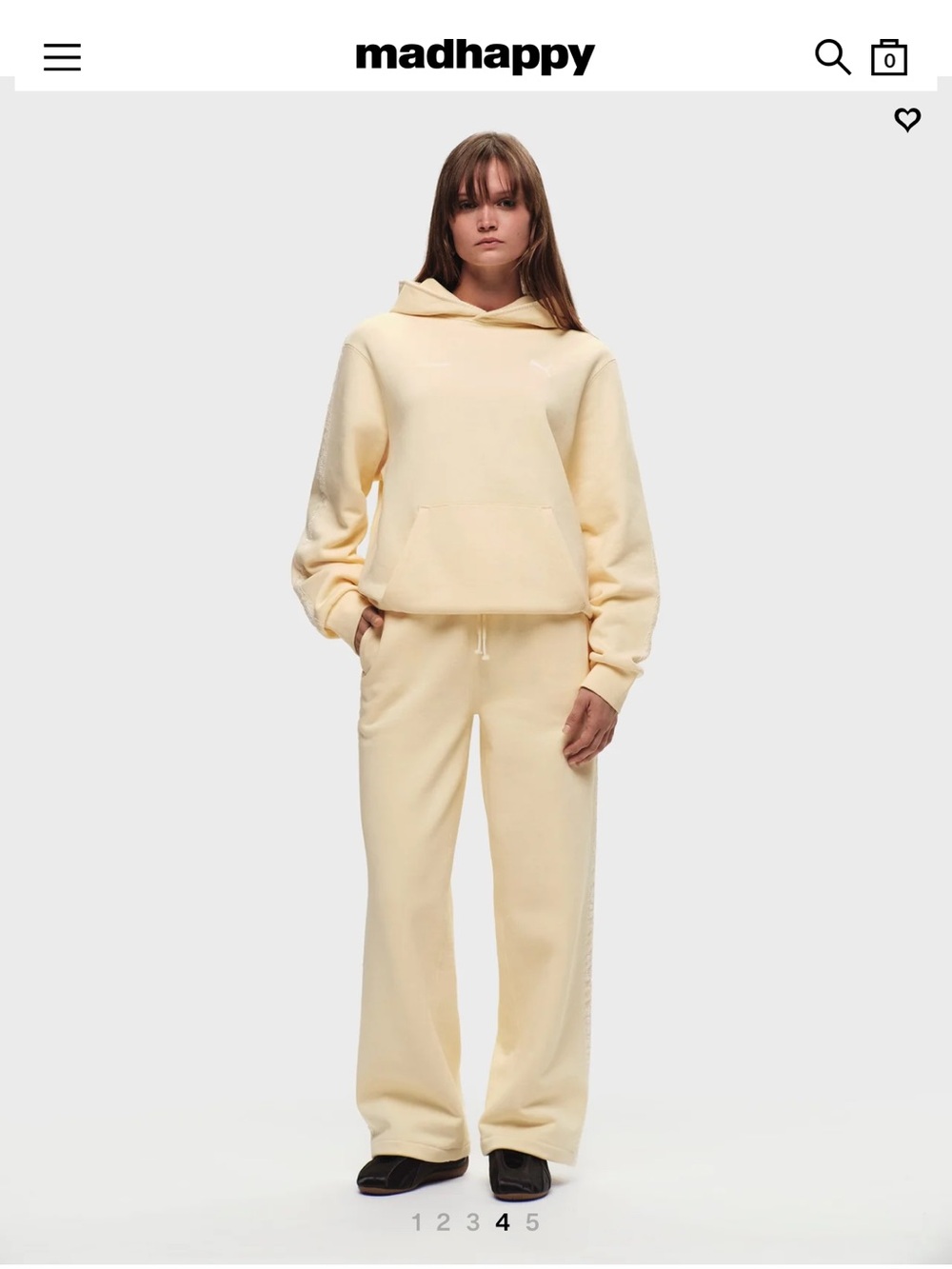 Madhappy & Puma lace trim fleece hoodie + straight sweatpant size S
